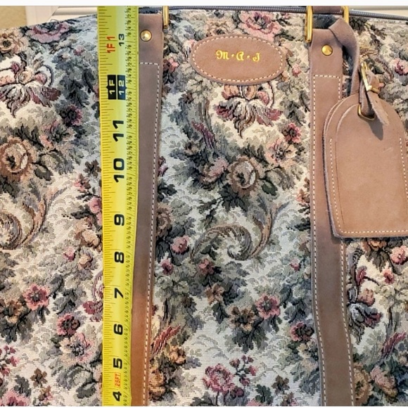 COPY - Vintage Luxury French Luggage Duffle Travel Bag - Picture 12 of 13